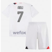 Fotbalové Dres AC Milan Yacine Adli #7 Dětské Venkovní 2023-24 Krátký Rukáv (+ trenýrky)